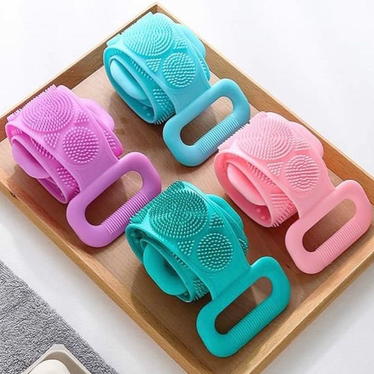 Silicone Back Scrubbing Belt, Silicone Back Towel Scrubber, Body Sponge Silicon Brush Bath Towel, Skin Care Brushes Silicone Back Scrubbing Belt, Silicone Back Towel Scrubber, Body Sponge Silicon Brush Bath Towel, Skin Care Brushes